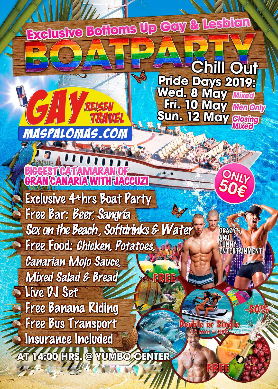 Gay&Lesbian Boat Trip Gran Canaria